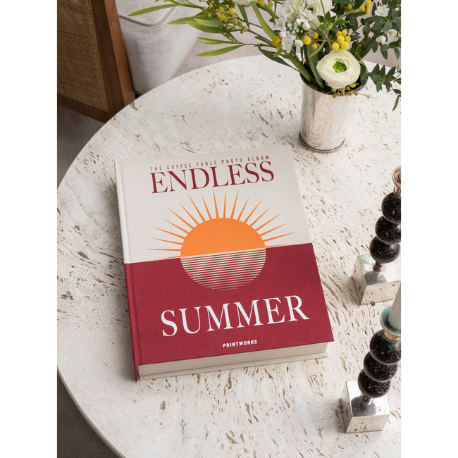 Album na zdjęcia Printworks Endless Summer XL, bordowy, białe karty, 60 stron