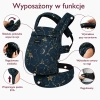 Nosidełko dla dzieci Momcozy BC001 z bawełny, wzór Gwieździsta noc, 3 do 20 kg
