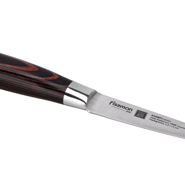 Nóż do warzyw i owoców Fissman Ragnitz 9 cm, stal X50CrMoV15, drewno pakka