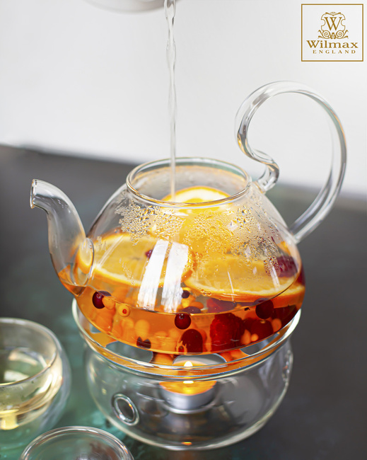 Podgrzewacz szklany na świeczkę do dzbanków - Wilmax