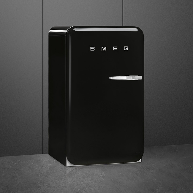 Smeg - Chłodziarko-zamrażarka, czarny 50'S STYLE FAB10LBL6 Czarny
