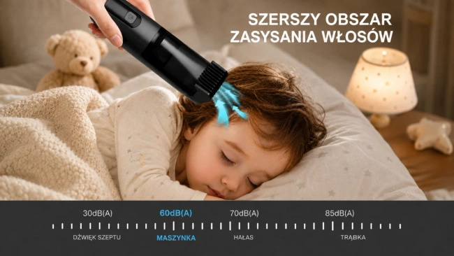 Maszynka do strzyżenia brody i włosów Extralink z pojemnikiem na ścinki, 1 do 20 mm