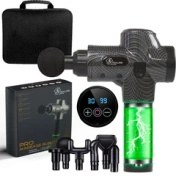 Extralink Massage Gun Pro Pistolet Do Masażu 3800 RPM, 6 Końcówek Wymiennych