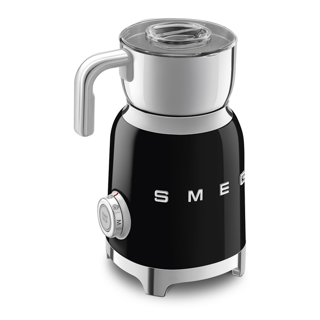 Smeg - Spieniacz do mleka, czarny Mff11bleu 50's Style