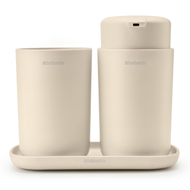 Zestaw akcesoriów łazienkowych Brabantia ReNew, 3 elementy, Soft Beige