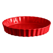 naczynia do tarty do pieczenia 32 cm czerwony - Emile Henry