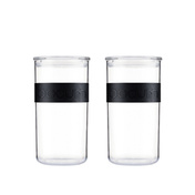 Pojemniki do przechowywania Presso 2 l Black 2 szt.