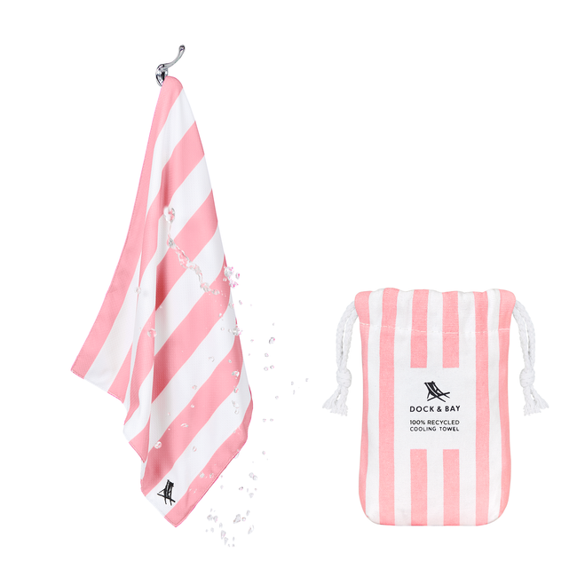Ręcznik chłodzący Malibu Pink Dock & Bay do biegania i na siłownię