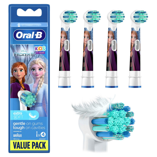 Końcówki Oral-B Kids EB10S Frozen do szczoteczki elektrycznej, 4 szt.