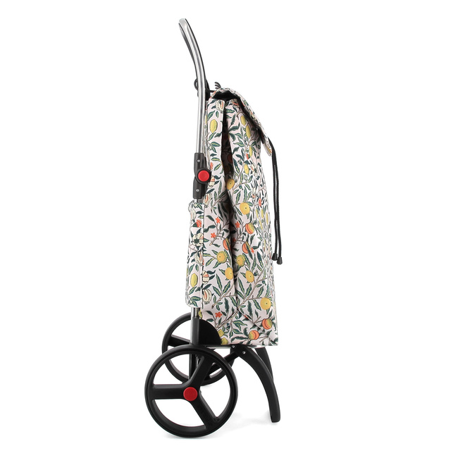 Wózek na zakupy Rolser I-Max William Morris 2LRSG Pomegranate, duże koła XL, torba 43 l