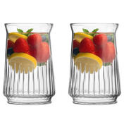 Szklanki wysokie Vialli Design Mia 2033 z tłoczeniami, 2 x 400 ml