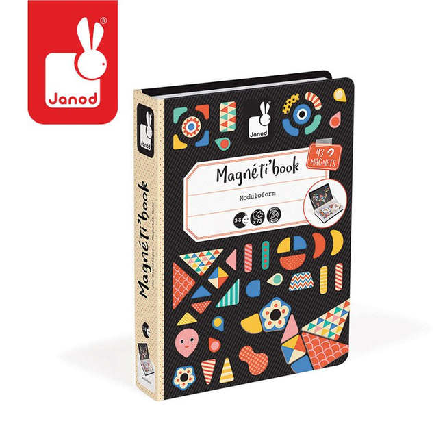 Magnetyczna układanka Kształty Magnetibook - Janod