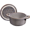 Mini cocotte Okrągły 200 ml, Antyczny szary - Staub