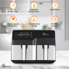 Extralink Home Air Fryer SJ-1000 10L EU | Frytkownica | (6L+4L) 2500W