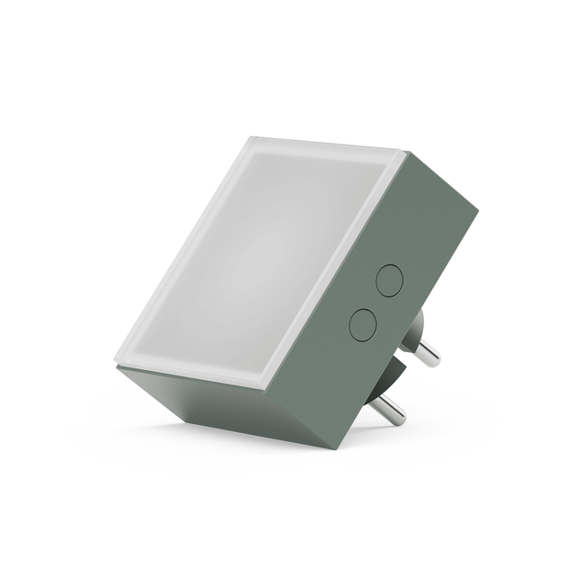 Lampka LED do gniazdka Avolt Lamp 1, zielona Oak Green, ze ściemniaczem