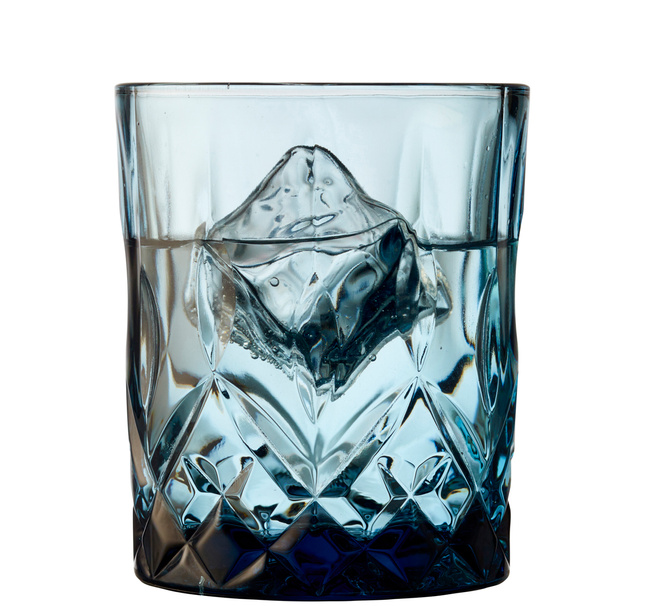 Szklanki do whisky Sorrento 320 ml 4 sztuki Niebieskie 27732