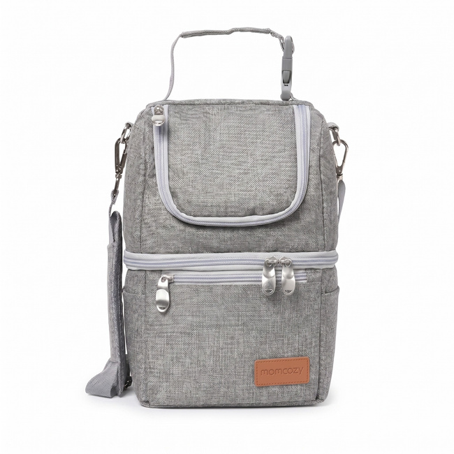 Torba termiczna na mleko Momcozy LG001 z odpinaną przegrodą i klamrą do wózka