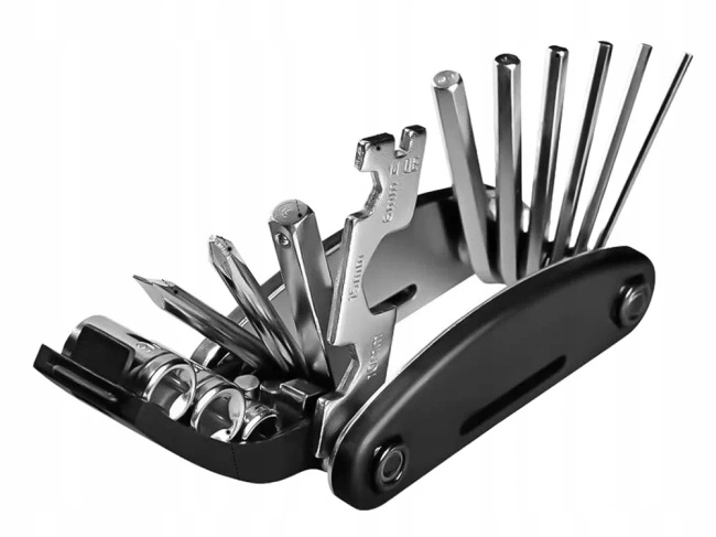 Zestaw kluczy rowerowych Extralink 16w1, multitool z kluczem do szprych