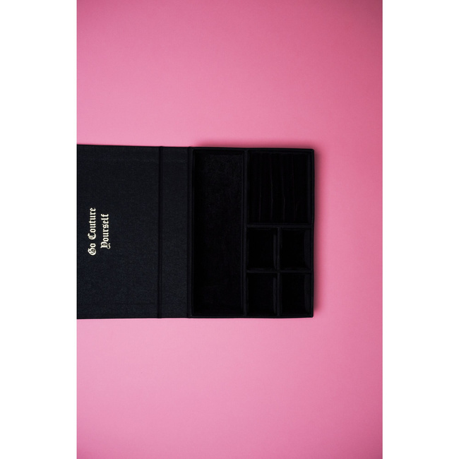 Szkatułka na biżuterię Printworks x Juicy Couture Glamorous, czarna, w formie książki