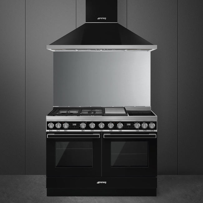 Smeg - Kuchnia wolnostojąca PORTOFINO - czarny