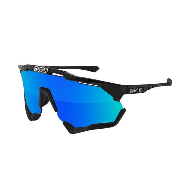 Okulary SCICON AEROSHADE XL Black Gloss/Black - SCNPP Multimirror Blue