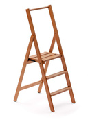 Drabina domowa Arredamenti Kimora 3, 3 stopnie z drewna bukowego, 116 cm, brązowa