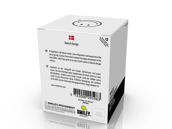 Figurka Hoptimist Smiley S Raw Oak z surowego dębu