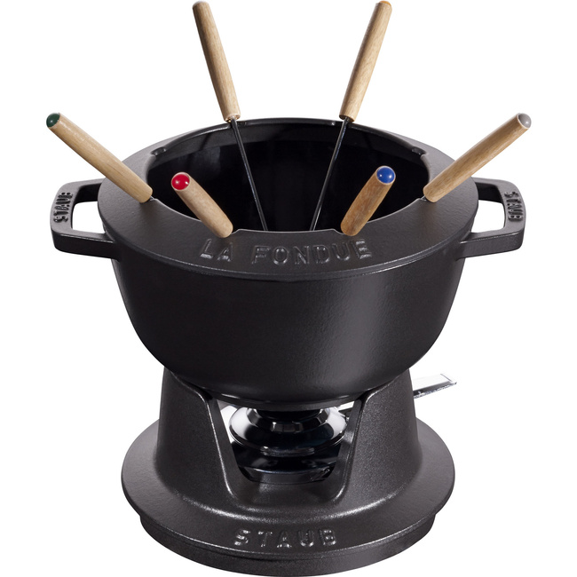 Zestaw do Fondue 20 cm, Czarny - Staub