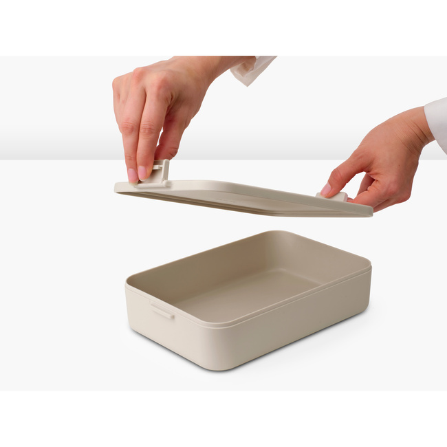 Pojemniki na lunch Make & Take duży lunchbox Soft Beige - Brabantia
