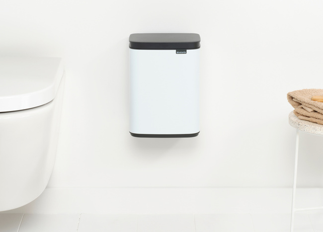 Kosz na śmieci Brabantia Bo 4 l White, łazienkowy lub ścienny