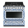 Smeg - Kuchnia Wolnost., 90cm, Victoria, D&G Victoria TR90DGME9 Mediterraneo.