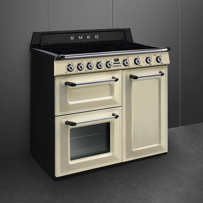 Smeg - Kuchnia Wolnost, 100cm, Victoria, Krem. Victoria Tr103Ip2 Kremowy.