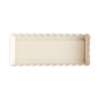 Prostokątne Naczynie Do Tarty- 36x15x5cm - Kremowy - Emile Henry