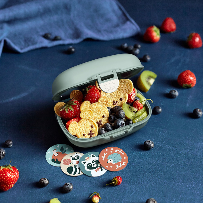 Monbento Lunchbox i Butelka dla Dzieci Gram Green Raccoon