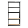 EXTRALINK Regał magazynowy metalowy 180x90x40 czarny metalowe regały magazynowe
