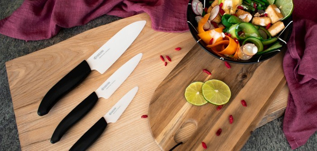 Nóż Santoku 14 cm Bio - Kyocera