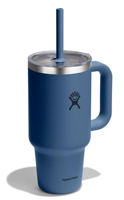 Kubek podróżny Hydro Flask 32 oz Travel Tumbler, Harbor Blue, ze słomką