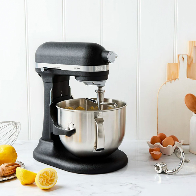 Robot planetarny KitchenAid Artisan z podnoszoną dzieżą 6,6 l 5KSM70SHXEBK Cast Iron Black