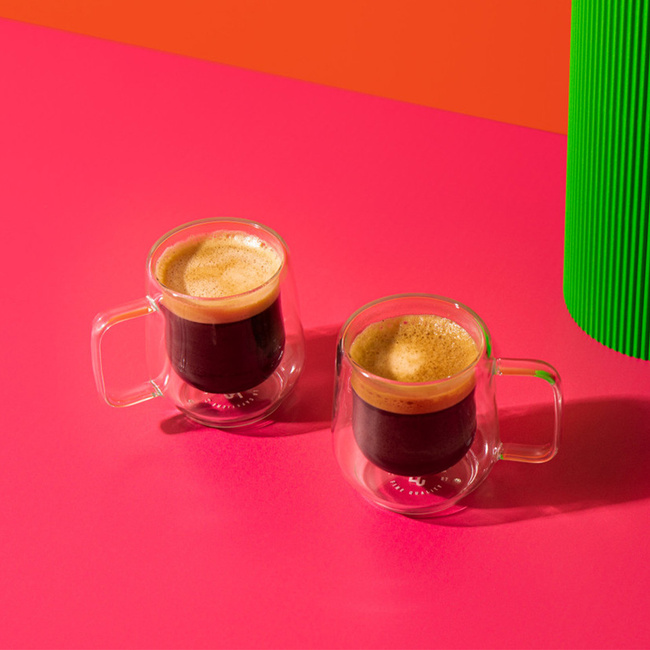 Szklanki do kawy Cortado z uszkiem Siena 100 ml - La Cafetiere