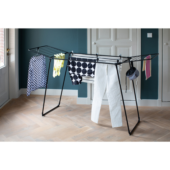 Suszarka stojąca Brabantia HangOn Too 22 m na dwa wsady, Matt Black