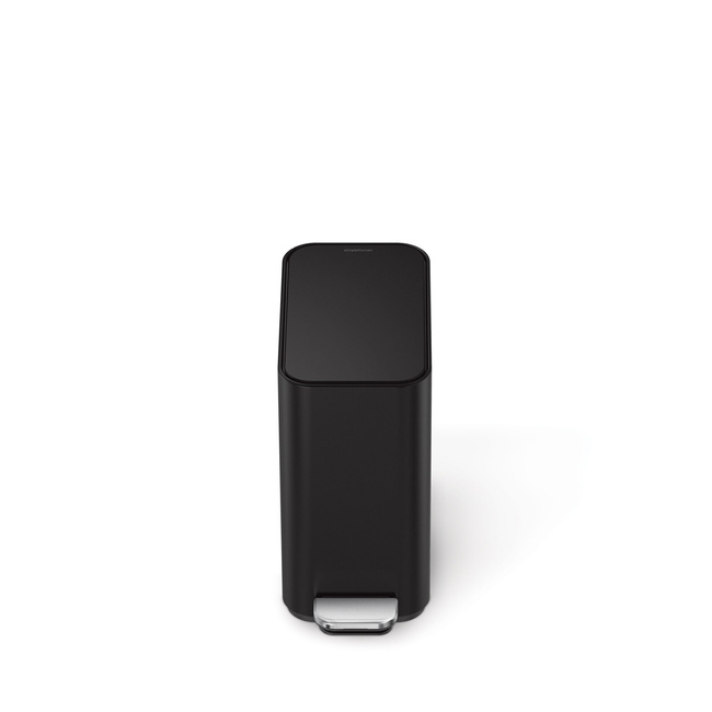 Kosz na śmieci pedałowy 5l - matowa czarna stal - Simplehuman