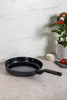 Patelnia Brabantia Onyx 28 cm z prostymi brzegami, 4 l, czarna