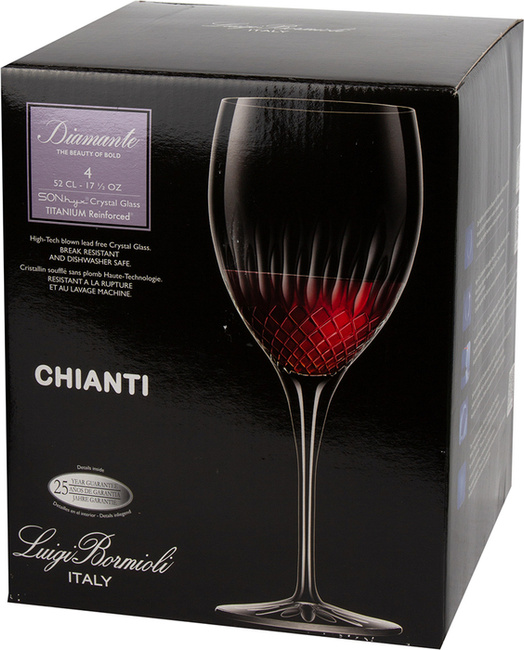 Kieliszki do czerwonego wina 520 ml Diamante - Luigi Bormioli