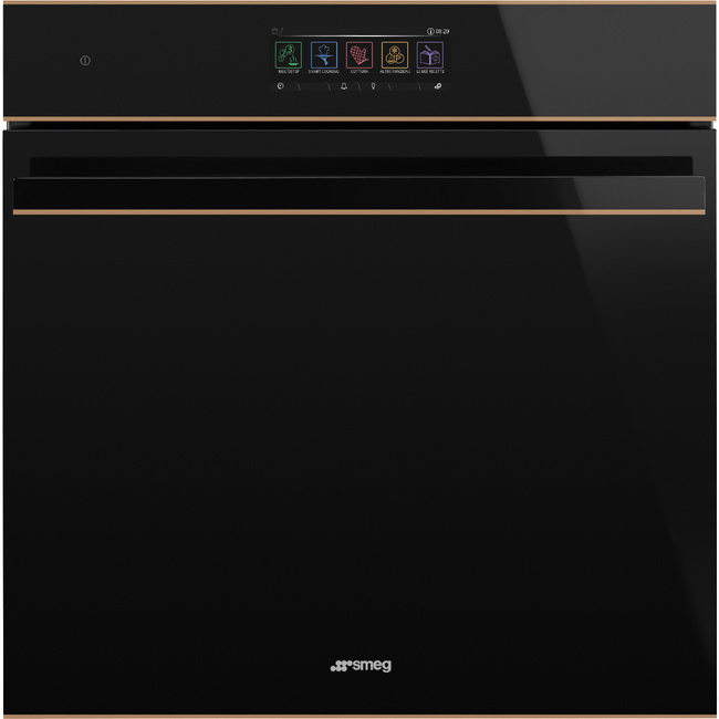 Smeg - Piekarnik, 60 cm, Dsn Dolce Stil Novo Sop6606S2Pnr czarne szkło