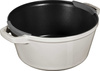 Zestaw 2 naczyń + pokrywka 24 cm Truflowy - Staub