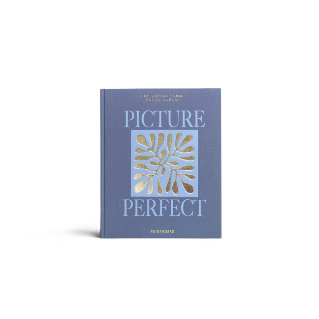 Album na zdjęcia Printworks Picture Perfect, przykurzony niebieski, białe karty
