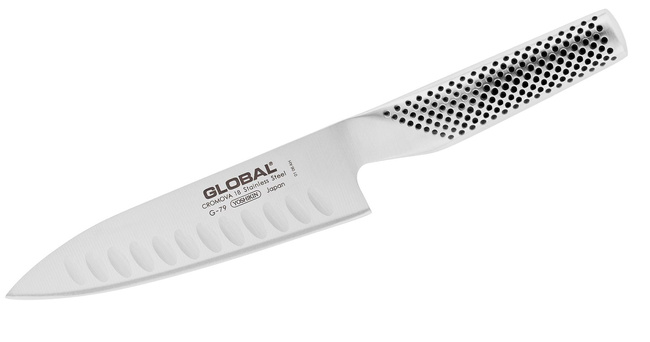 Nóż szefa kuchni Global G-79, 16cm, żłobiony