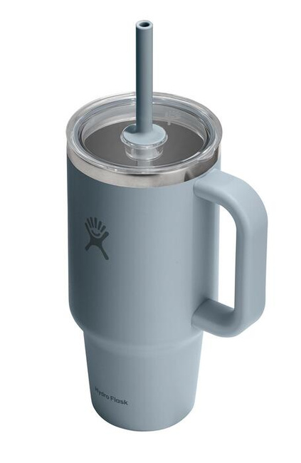 Kubek termiczny Hydro Flask 32 oz Travel Tumbler ze słomką i uchwytem, Shale Grey