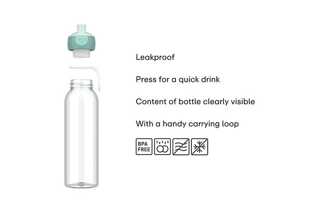 Butelka na wodę Campus 500 ml Cool blue 107450018300 - Mepal