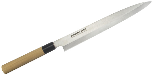 Bunmei Nóż Yanagi Sashimi 27cm Stal Molibdenowo-Wanadowa Rękojeść Magnolia